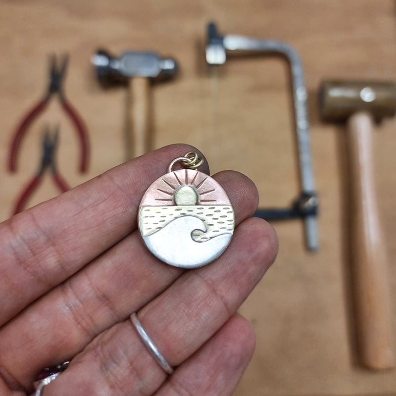 Landscape Pendant Workshop Rose Mercer Jewellery Artist